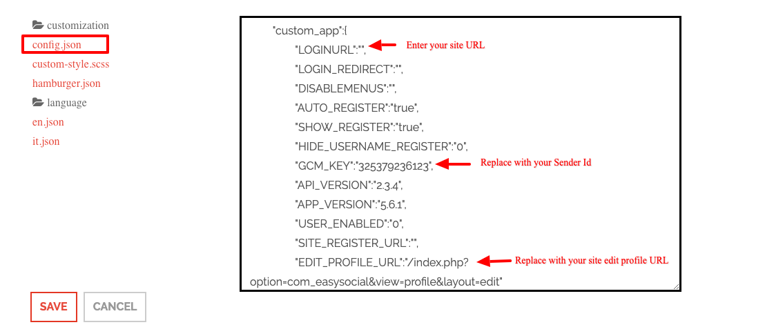 Config file image